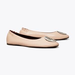 TORY BURCH Claire Cap-toe Ballet Flats Size 8 Blush